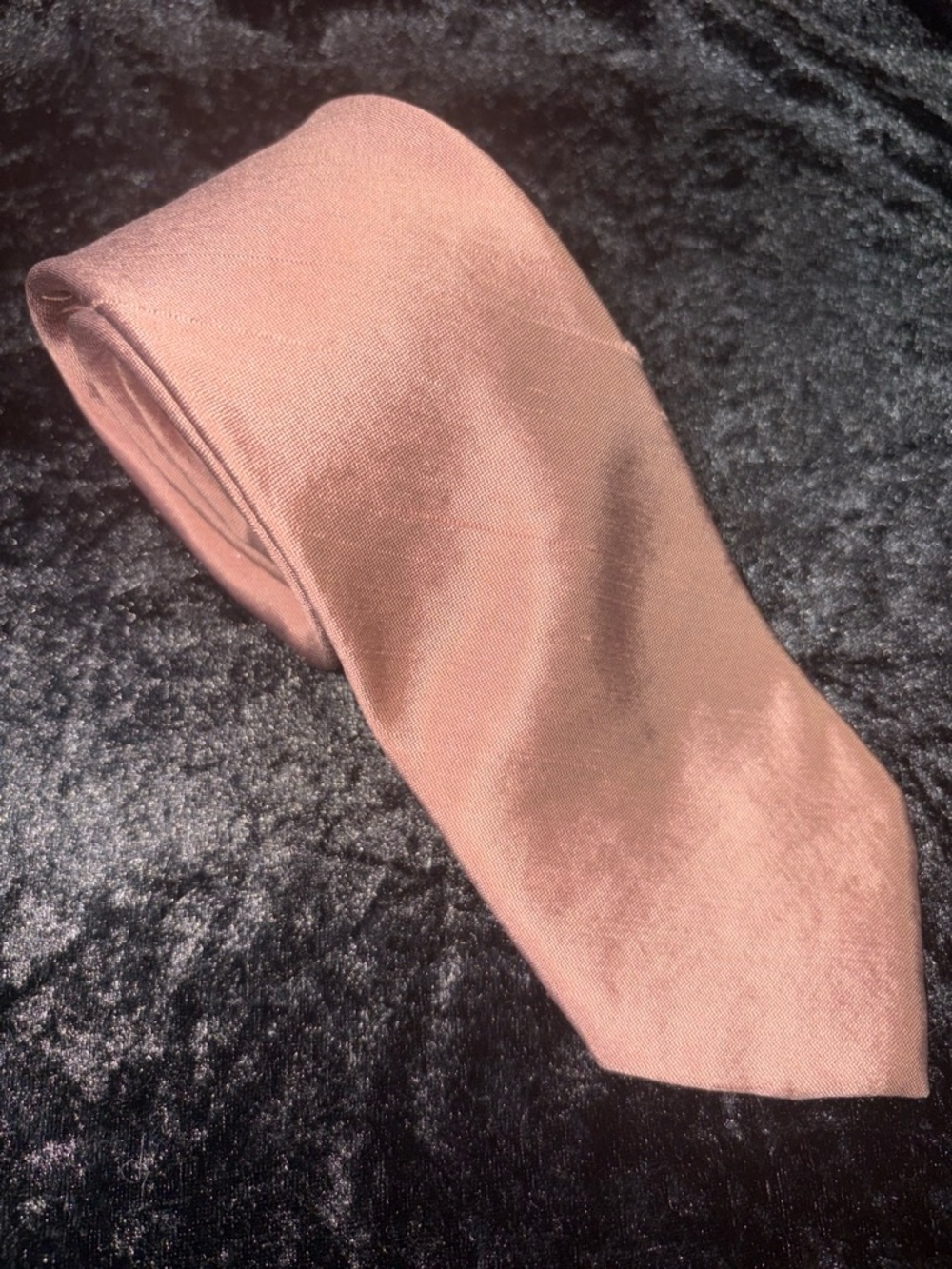 The Sovereign Tailored by Barry Silk Necktie One Size Dusty Rose Classic Vintage
